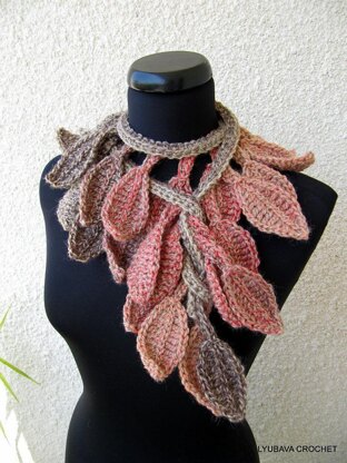 Scarf Lariat "Autumn Leaf Fall" Tutorial