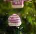 Christmas Glamour Striped Mini Beanie Decoration