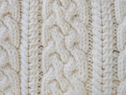 Aran Baby Car Seat Blanket