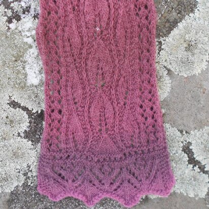 Grape Ivy Lace Scarf