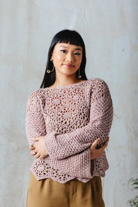 UKIYO Hexagon Crochet top