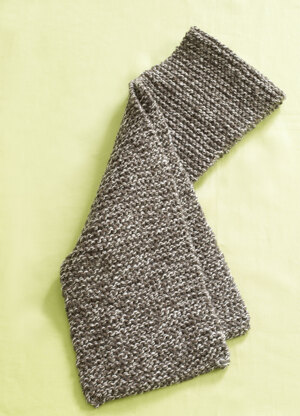 Rustic Tweed Scarf in Lion Brand Fishermen's Wool - 80954AD