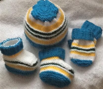 Cool Brights baby Hat set