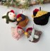 Crochet Chicken Christmas Ornaments