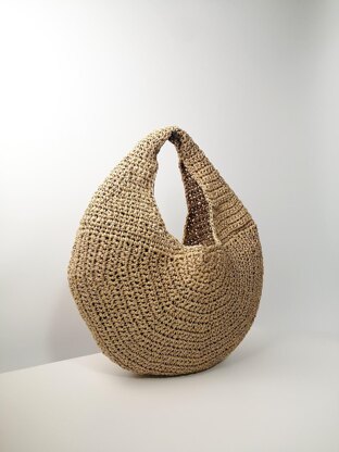 Zora Raffia Hobo Handbag
