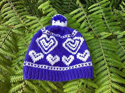 Hearts Hat For Little Ones