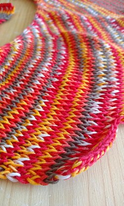 Dragon tail shawl