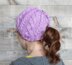 Double Cable Ponytail Hat