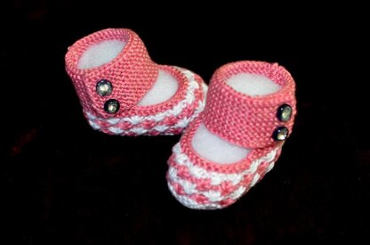 Daisy Stars Baby Booties