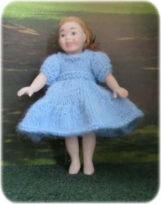 1:12th scale Toddlers bridesmaid dresses