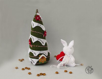 Christmas tree and bunny