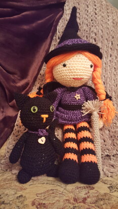 Morgana the witch and Soots the cat