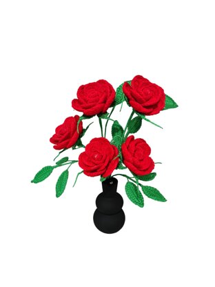 Crochet Red(valentines)Roses