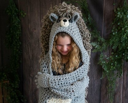 Hooded Woodland Squirrel Blanket