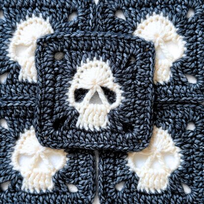 Solid Skull Granny Square