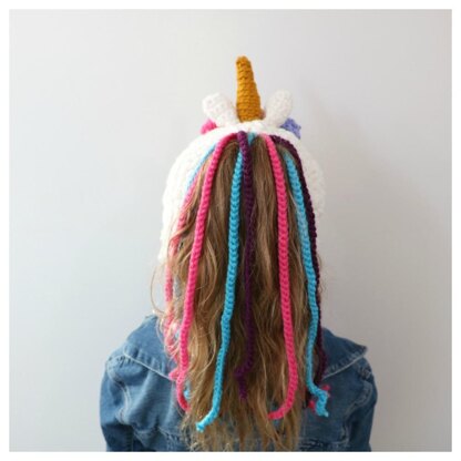 Unicorn Ponytail Hat Set