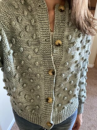 Goddess Popcorn Cardigan Knitting pattern by ShannonRose Knits LoveCrafts