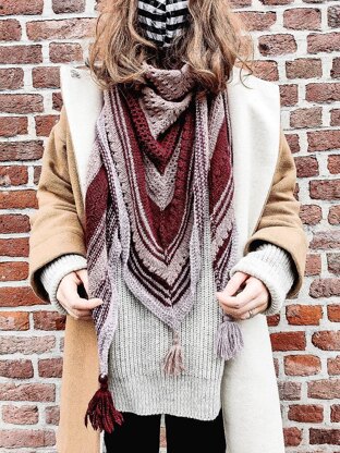 Dried Lavender Shawl