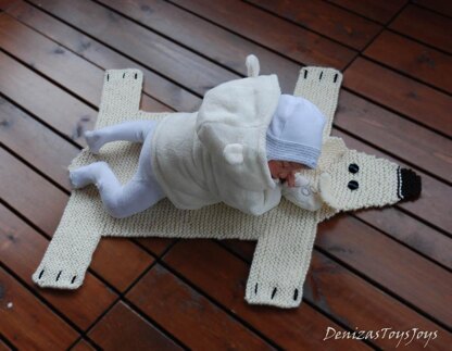 Baby Blanket Polar Bear Rug ( Mat ) Number 2