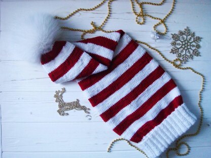 Striped Santa Hat
