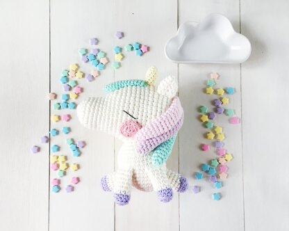 Haruka the magical unicorn amigurumi crochet pattern by amigurumei
