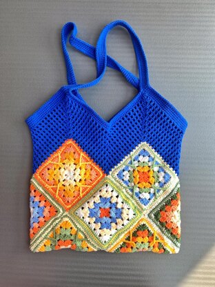 Granny square tote bag