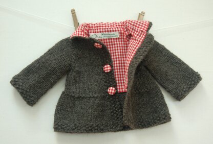 Lined Tiered Coat - Red Gingham