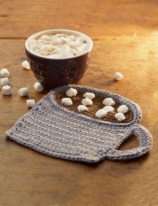 Mug of Cocoa Dishcloth in Lily Sugar 'n Cream Solids