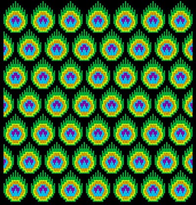 Enchanted Peacock Plumes blanket & table runner