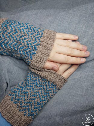 Ankle / wrist warmers Zigzag