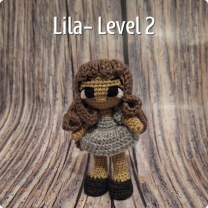 Lila- Crochet Doll in 3 Levels