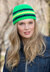Cool Stripes Beanie in Red Heart Heads Up - LW3917 - Downloadable PDF