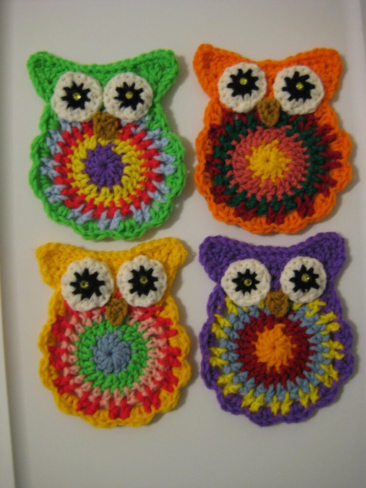 Owl Coaster Owl appliqu