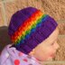 Rainbow Star Striped Beanie