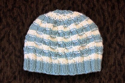 Simple Basket Weave Baby Hat