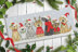 Bothy Threads Holiday Hounds Cross Stitch Kit - 39 x 16cm