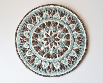 Mint Coffee Mandala Pot holder