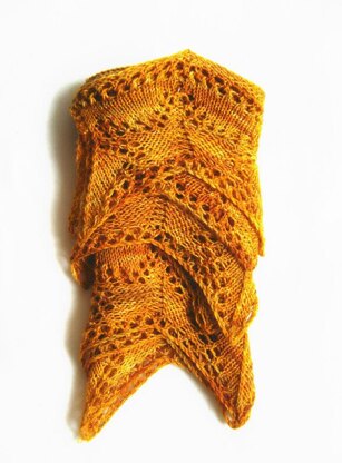 Gold Star for Effort (Or Morning Star) Shawlette