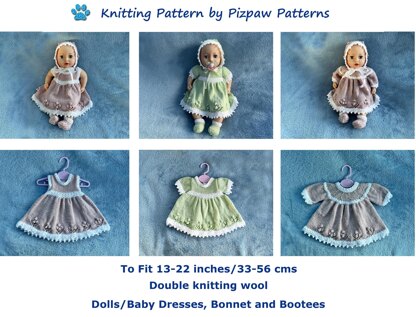 Dresses, Bonnet & Bootees (no 132)