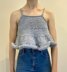 Ruffle Hem Crop Top