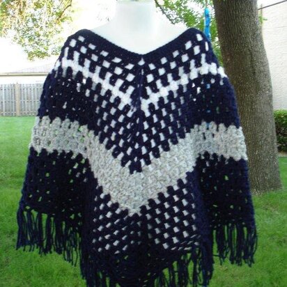 Girl's Easy Crochet Poncho