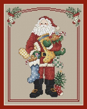 Sue Hillis Designs Stocking Santa - L235 - Leaflet