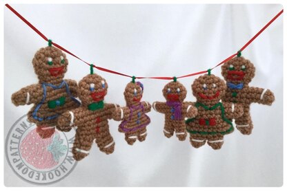 Gingerbread Family Christmas Tree Decorations