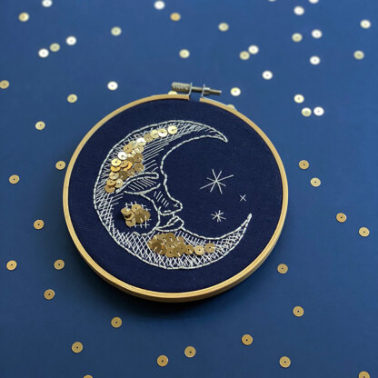 The Make Box Moth and Moon Embroidery Kit