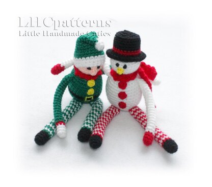 4 x Christmas ToysCrochet Pattern (Santa, Reindeer, Snowman, Elf)