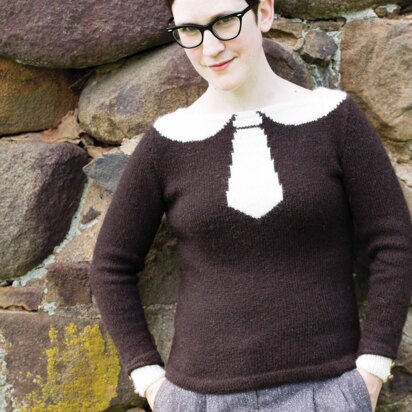 Edie Trompe L'oeil Pullover in Juniper Moon Farm Herriot - Downloadable PDF