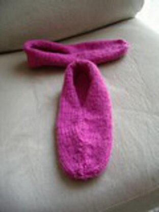 12ply easy knit slippers - Sage