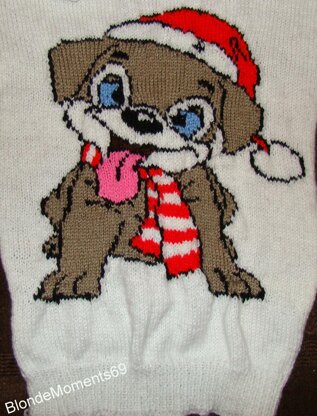Christmas Puppy Jumper