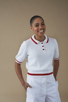 Robyn Top - Knitting Pattern For Women in Debbie Bliss Piper