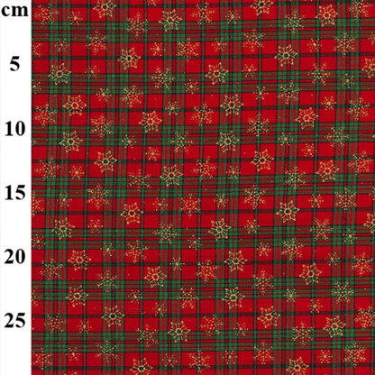S Tartan Snowflake (Red)